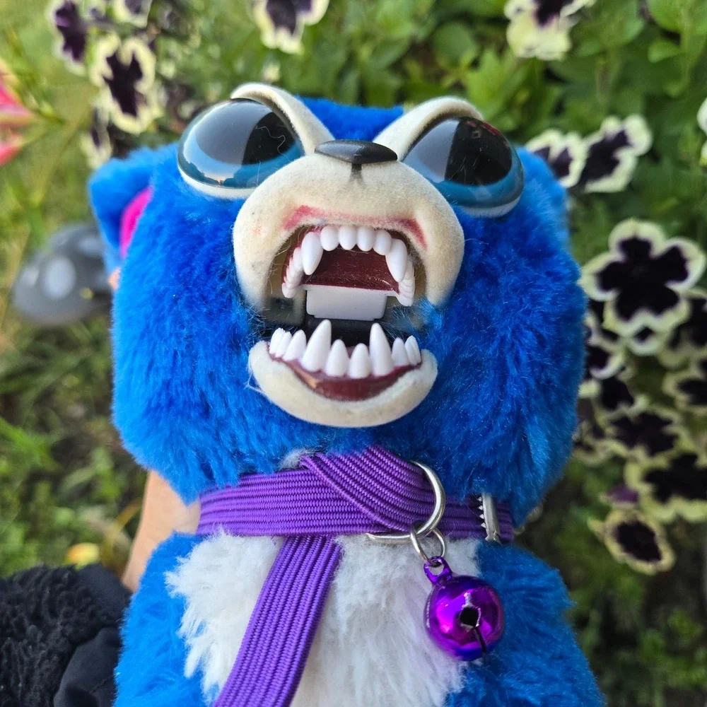 Fiesty pets William Mark Blue and White Stuffed plush toy